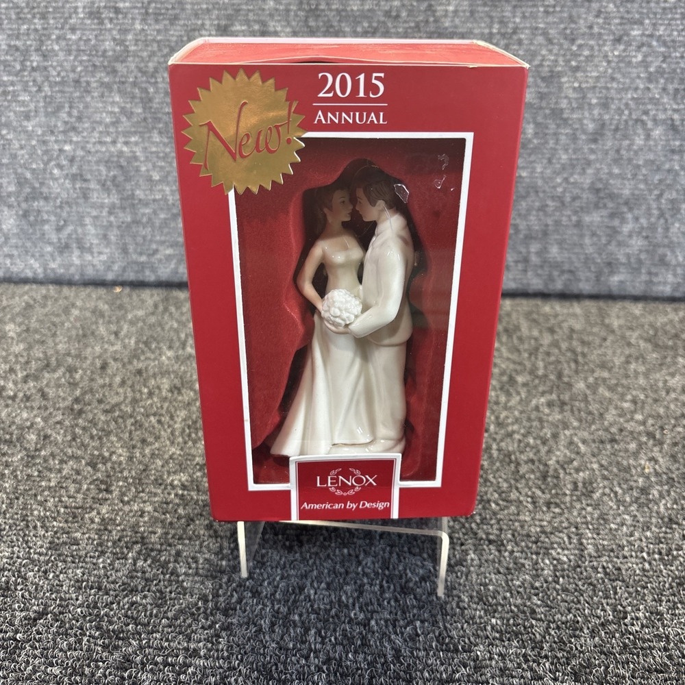 Lenox 2015 Wedding Day Always and Forever Bride‎ and Groom Ornament Figures
